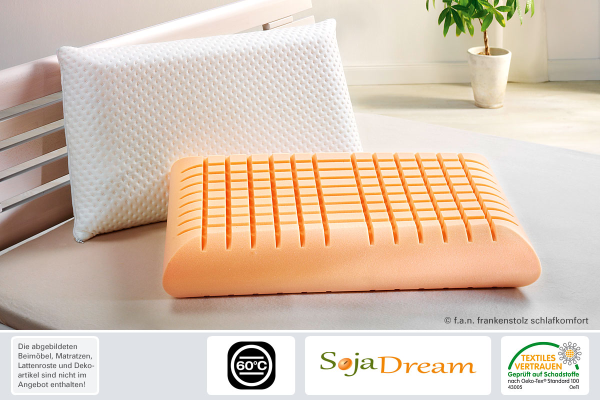 f.a.n. Medisan Sleep und Care Nackenstützkissen Soja Dream 13 cm aus Viscoschaum