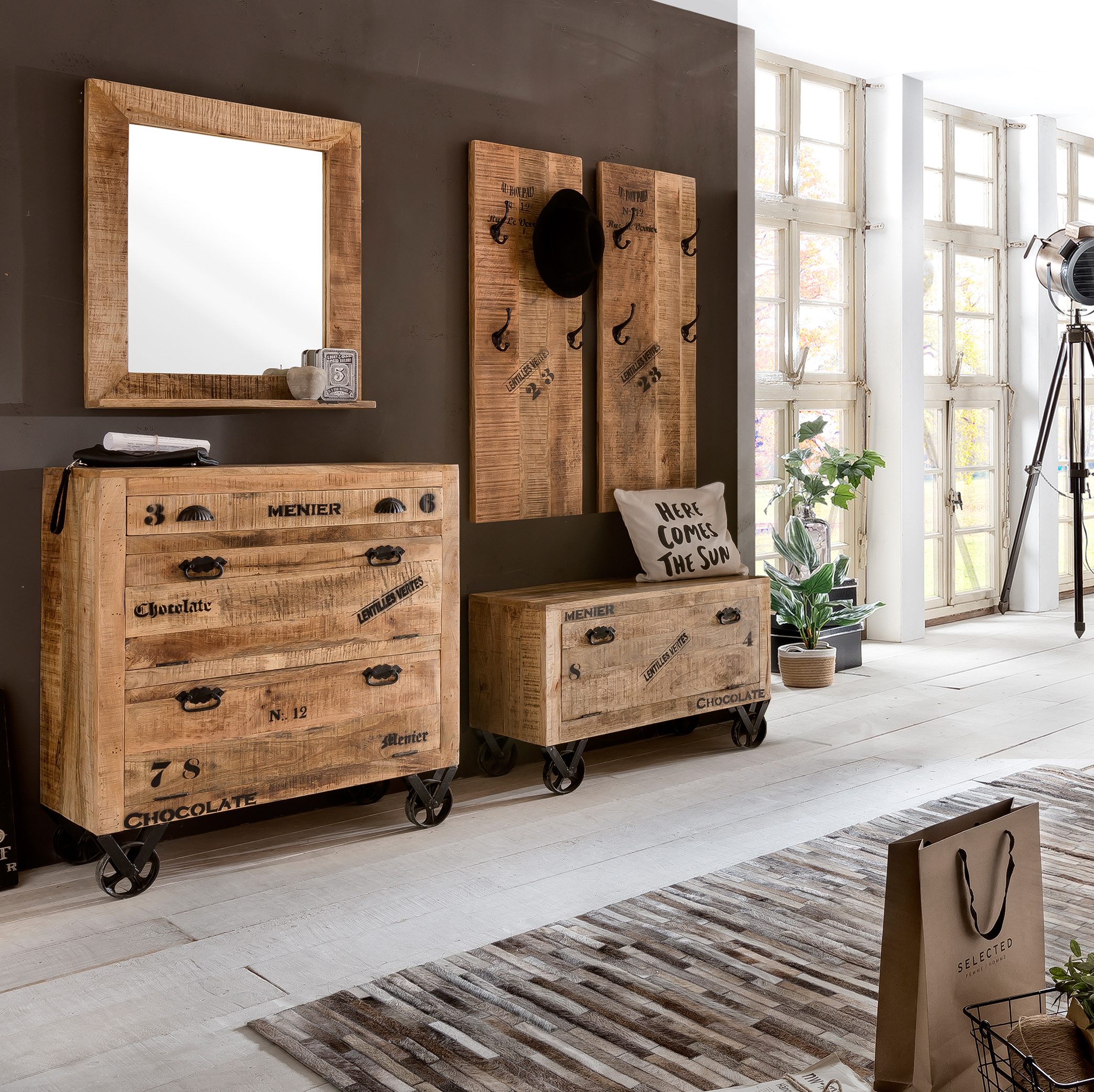 SIT-Möbel RUSTIC Garderobenpaneel 01963-04