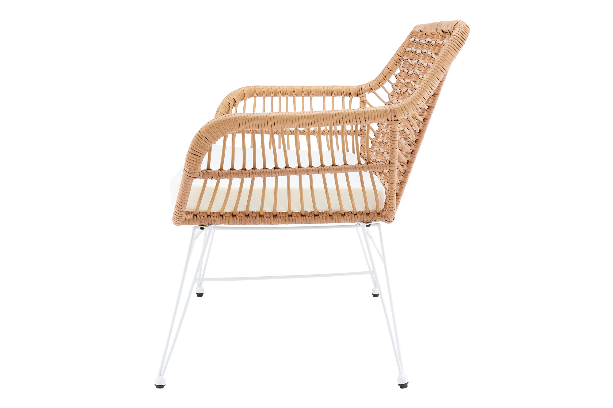 SalesFever Sitzbank Rattan-Optik natur