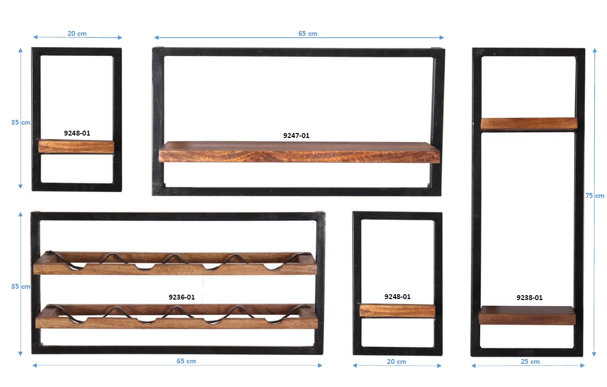 B x T x H: ca. 120 x 25 x 75 cm