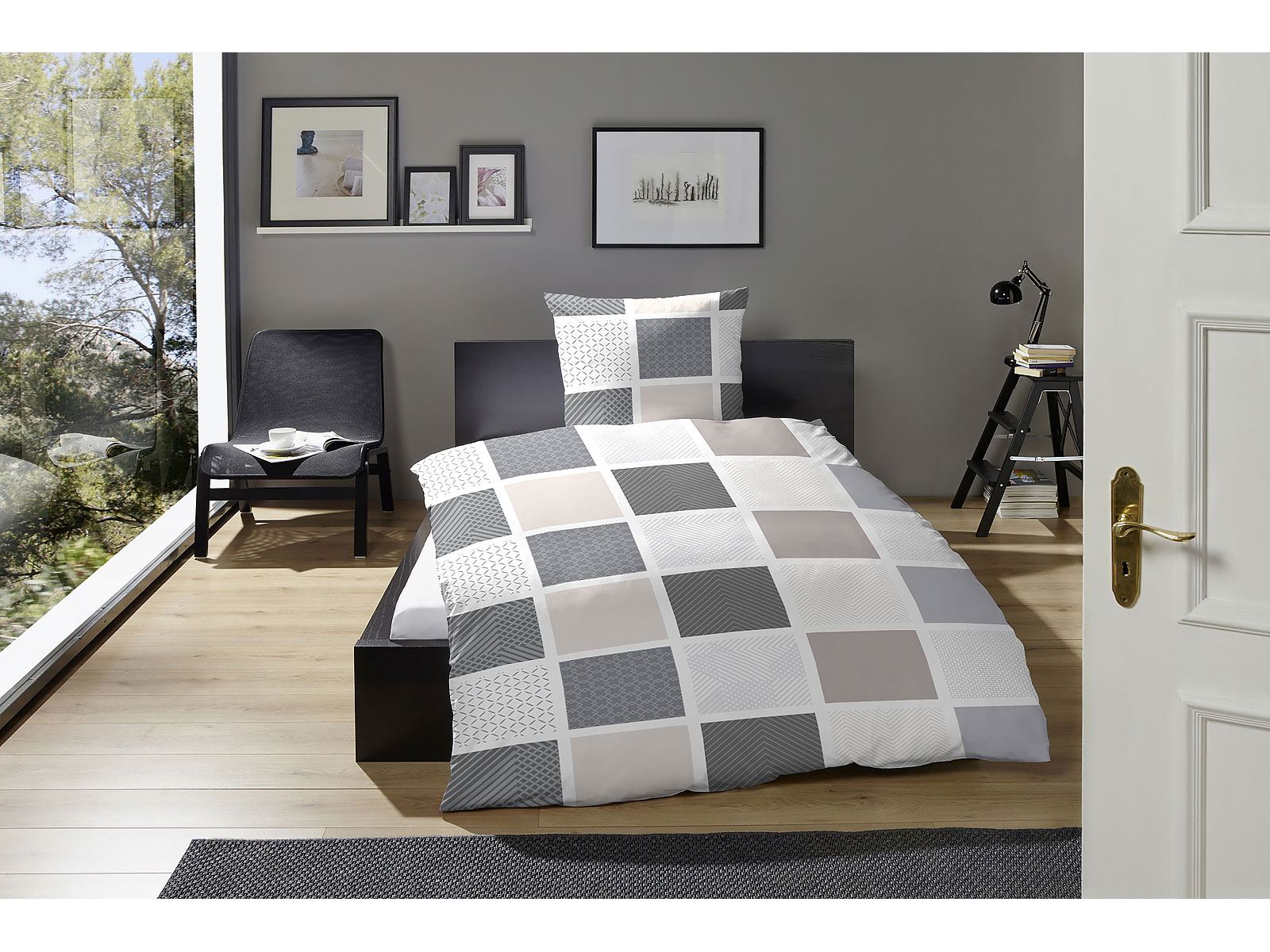 Prinz Renforcé Bettwäsche Simple checks 123084