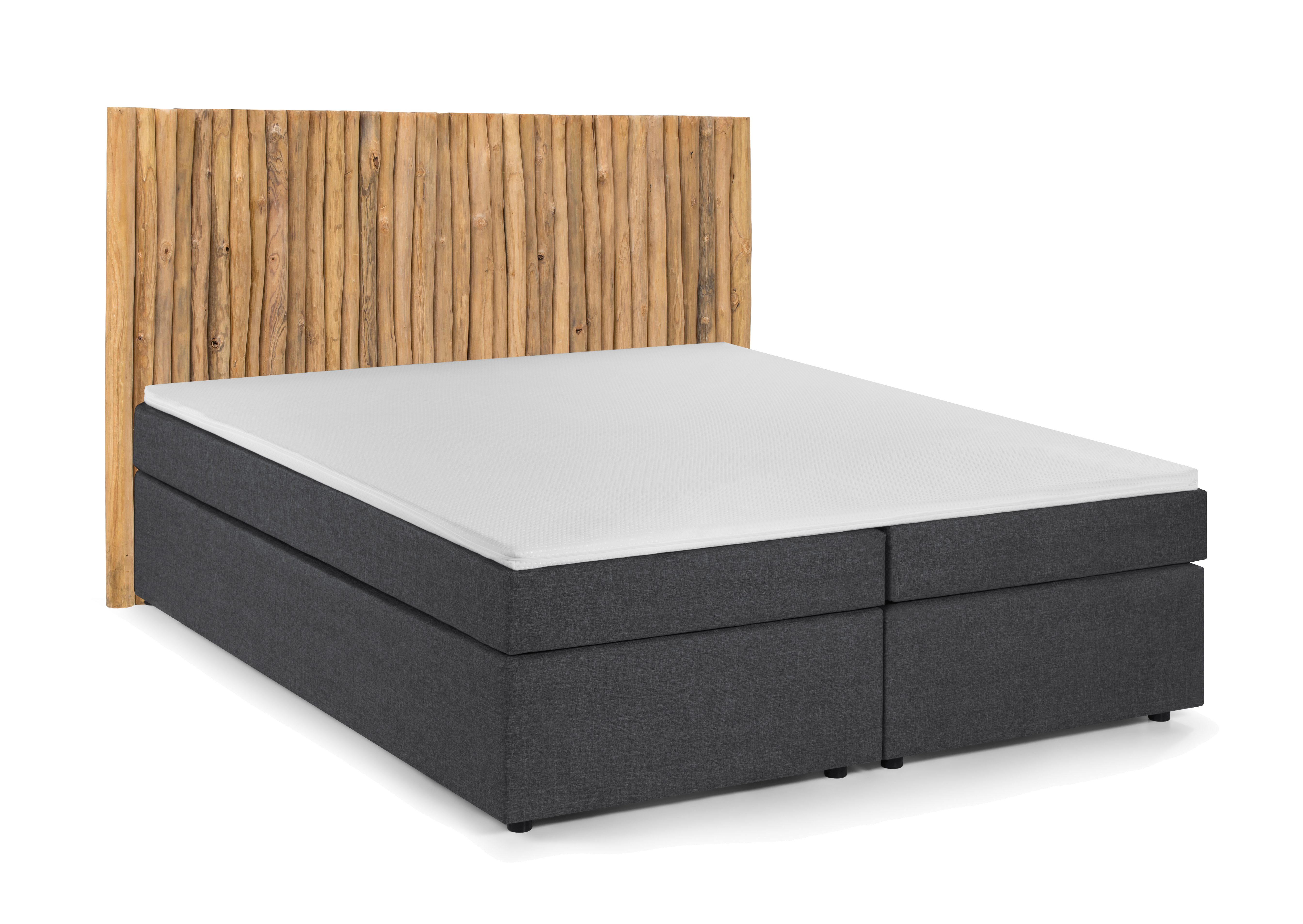 THIS & THAT Boxspringbett mit Kopfteil aus Ästen 18006-02