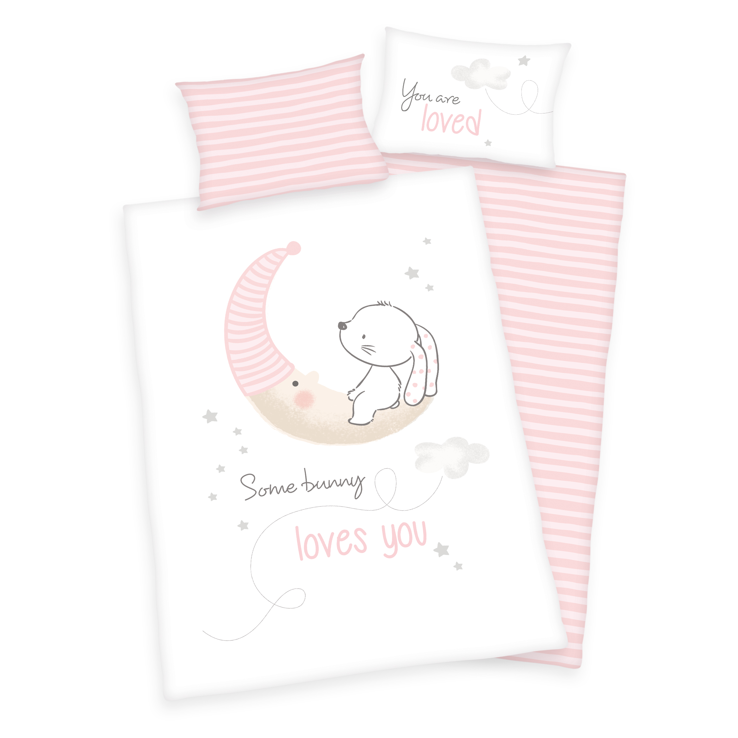 Herding Renforcé Kinder-Wendebettwäsche Little Bunny